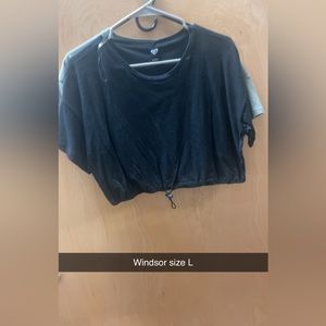 Windsor black crop top